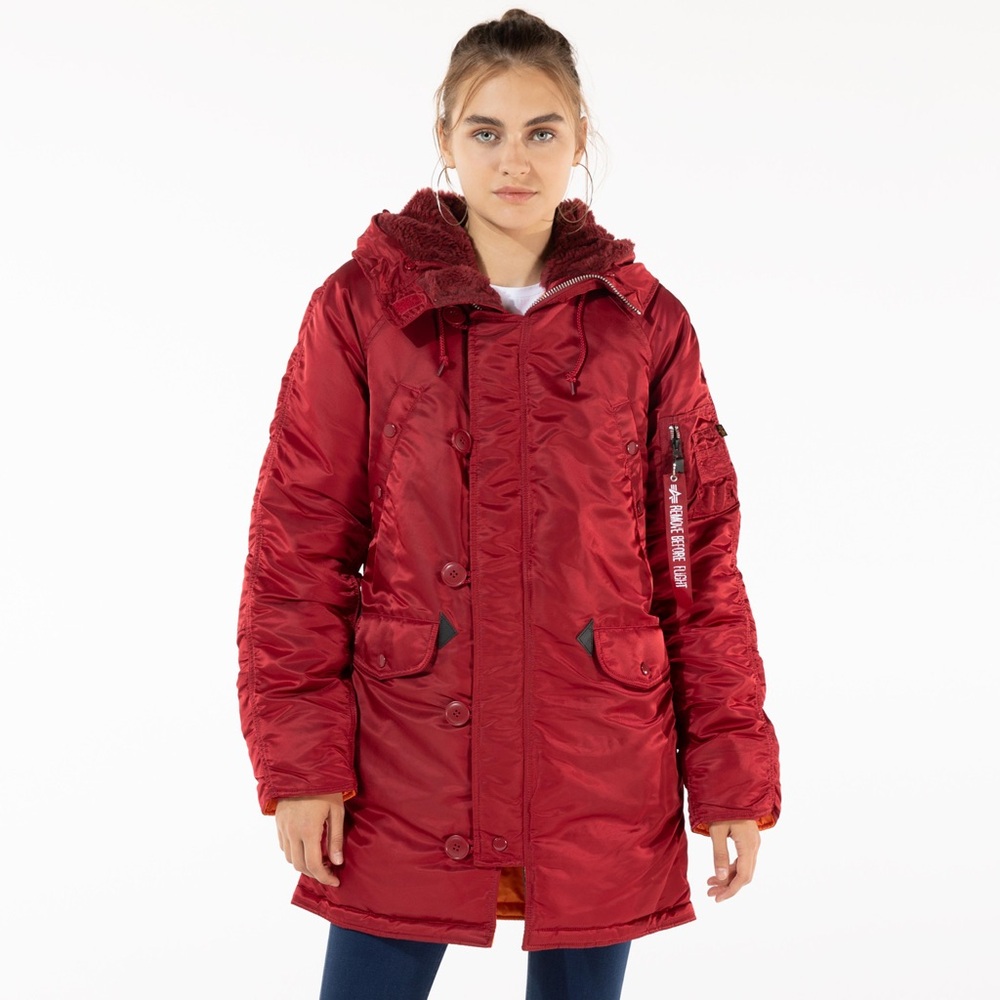 Alpha Industries Parka Jacket - Red